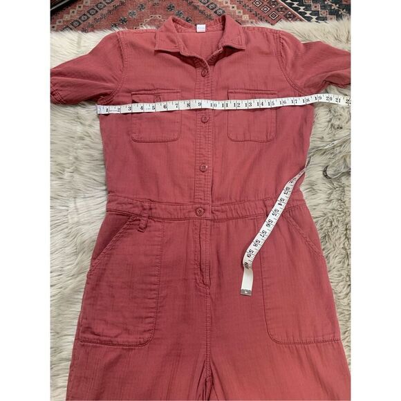 OLD NAVY Women’s  utility jumpsuit collar short sleeve cedarwood Small - Picture 7 of 10